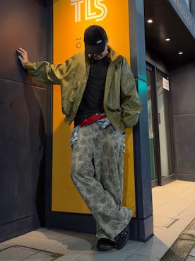 「アイテム（ブルゾン）」を使った、まっちゃんさん（メンズ・183cm）の秋コーディネート