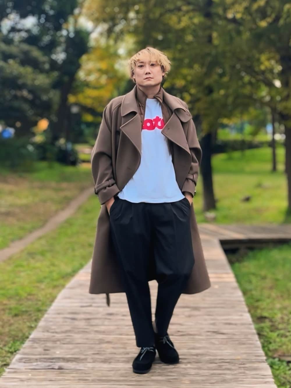 EMMA CLOTHESオーバーサイズメルトンダブルヨークラグラントレンチコート セール】2WAYオーバーサイズメルトンダブルヨークラグラントレンチ