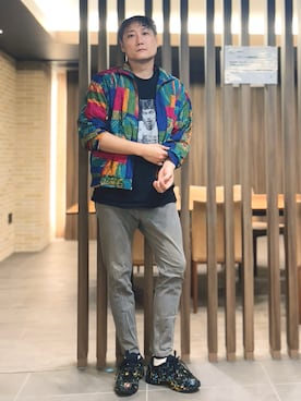 「アイテム（シューズ）」を使った、まっちゃんさん（メンズ・183cm・40代）の夏コーディネート
