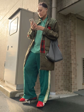 「PUMA(プーマ)のPUMA プーマ SPEEDCAT OG SPEEDCAT OG 398846 #02RED/WHT(スニーカー)」を使った、まっちゃんさん(メンズ・183cm)の春コーディネート