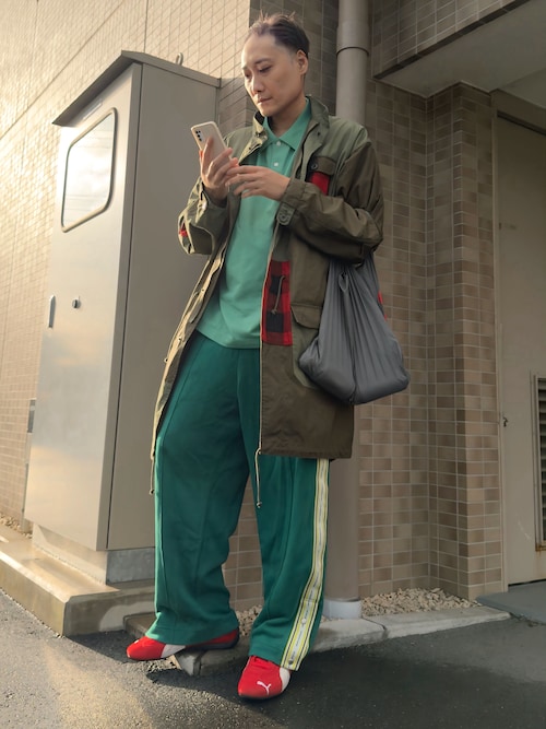 COMME des GARCONS HOMMEのモッズコートを使った人気ファッション