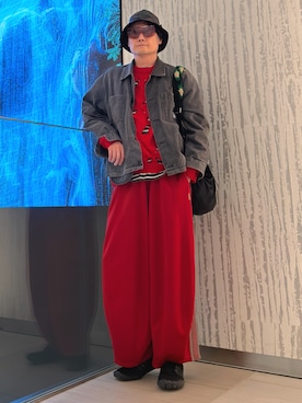 「アイテム（帽子）」を使った、まっちゃんさん（メンズ・183cm・40代）の冬コーディネート