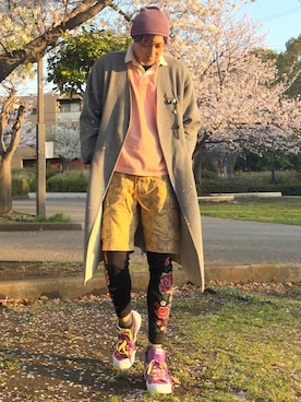 「JAM HOME MADE（ジャムホームメイド）のアイテム」を使った、まっちゃんさん（メンズ・183cm）の春コーディネート