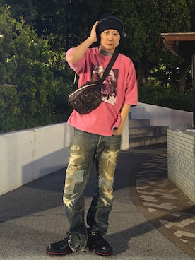 「アイテム（ドレスシューズ）」を使った、まっちゃんさん（メンズ・183cm）の秋コーディネート