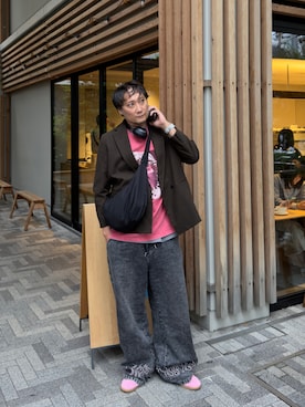 「Starting Over（スターティングオーバー）のアイテム」を使った、まっちゃんさん（メンズ・183cm）の秋コーディネート