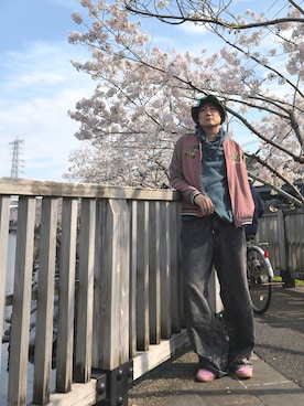 まっちゃんさん(メンズ・183cm)の春コーディネート