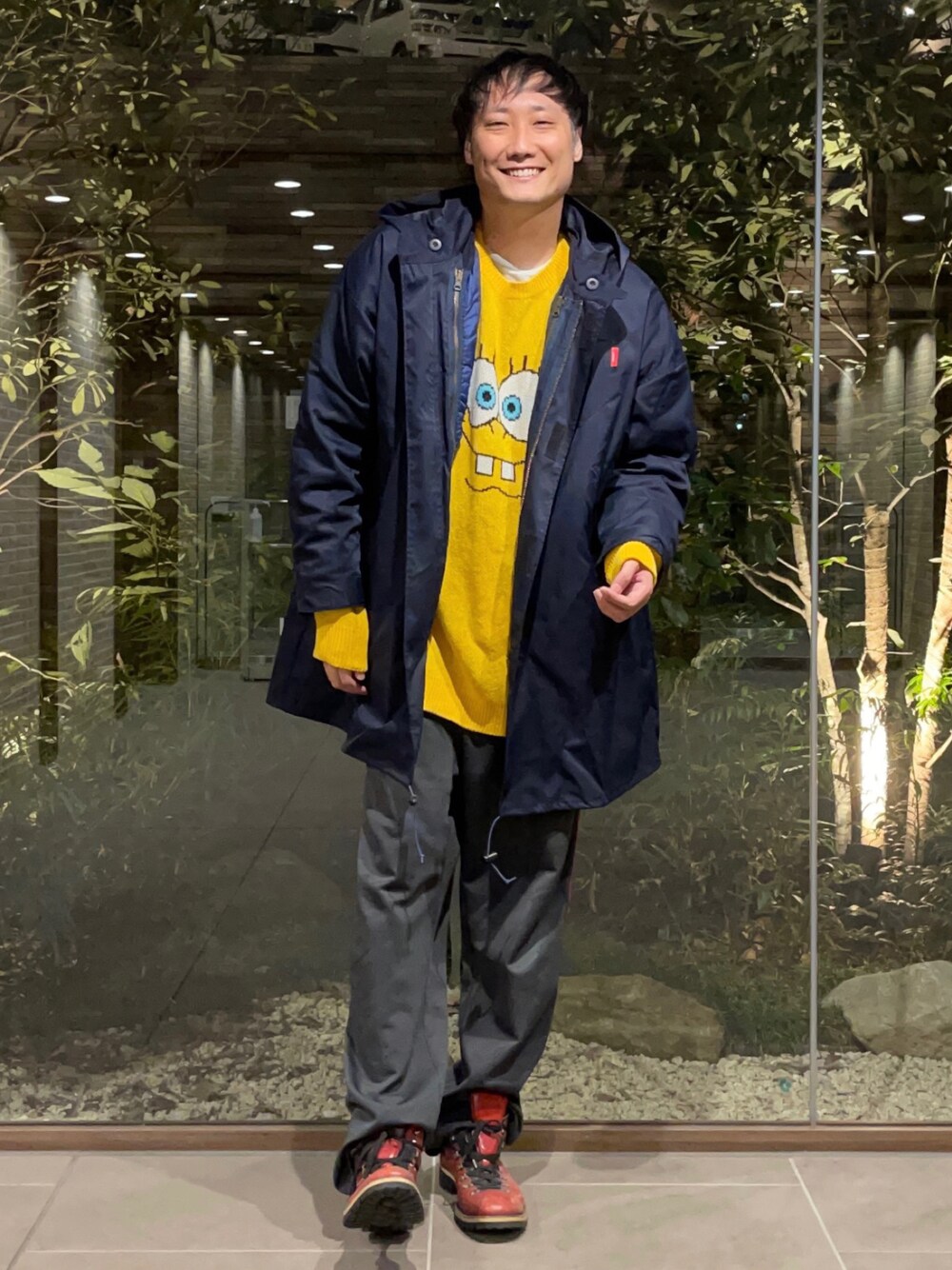 glamb グラム ニット イエロー XXL Rubber Tag Knit / ラバータグニット（ニット/セーター）｜glamb