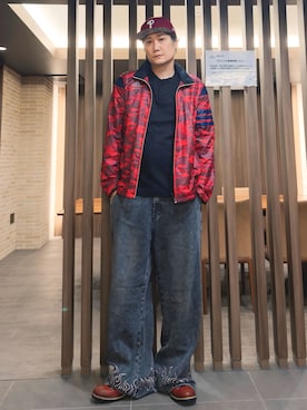「Starting Over（スターティングオーバー）のアイテム（パンツ）」を使った、まっちゃんさん（メンズ・183cm）の秋コーディネート