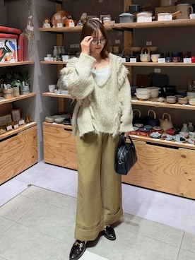 「アイテム（キャミソール）」を使った、sayaさん（レディース・156cm）の秋コーディネート