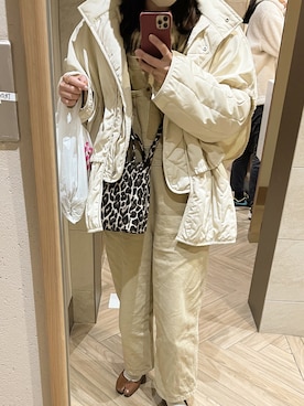 「ニット/セーター」｜「アイテム（オールインワン・サロペット）」を使った、sayaさん（レディース・156cm）の冬コーディネート