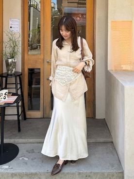 「on:nue（オンニュ）のアイテム」を使った、sayaさん（レディース・156cm）の夏コーディネート