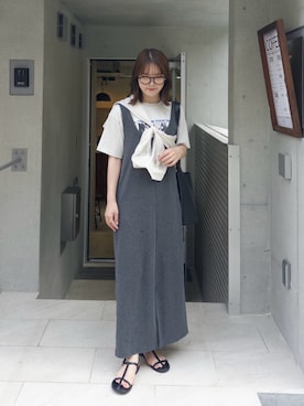 「しまむら（シマムラ）のアイテム」を使った、sayaさん（レディース・156cm）の夏コーディネート