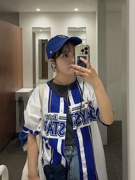 「アイテム（その他、ベージュ系）」を使った、sayaさん（レディース・156cm）の夏コーディネート