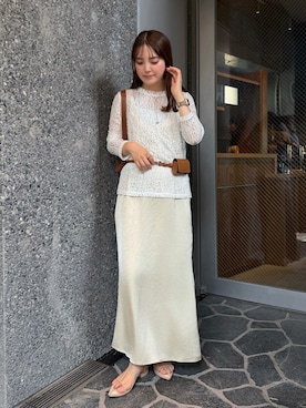「YENNA（イェンナ）のアイテム」を使った、sayaさん（レディース・156cm）の夏コーディネート