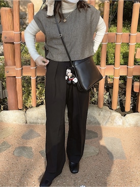 「TUS.（タス）のアイテム」を使った、sayaさん（レディース・156cm）の秋コーディネート
