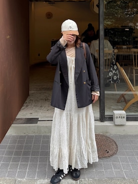 「キャミワンピ」｜sayaさん（レディース・156cm）の秋コーディネート