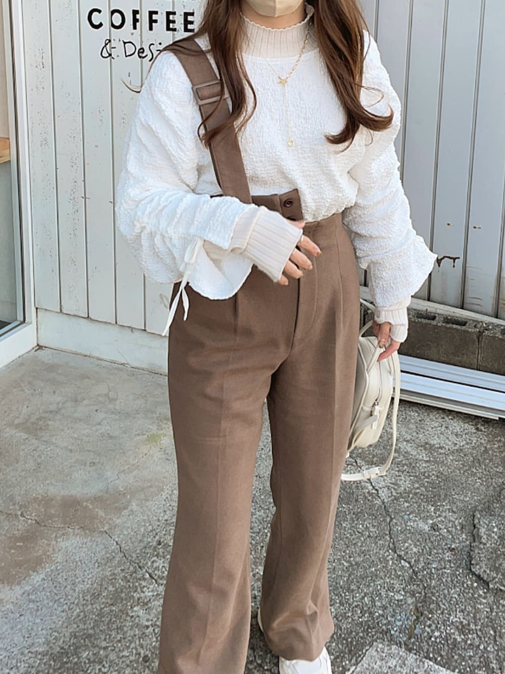 Eaphi アシンメトリーサロペット | COMBRAILLES.COM