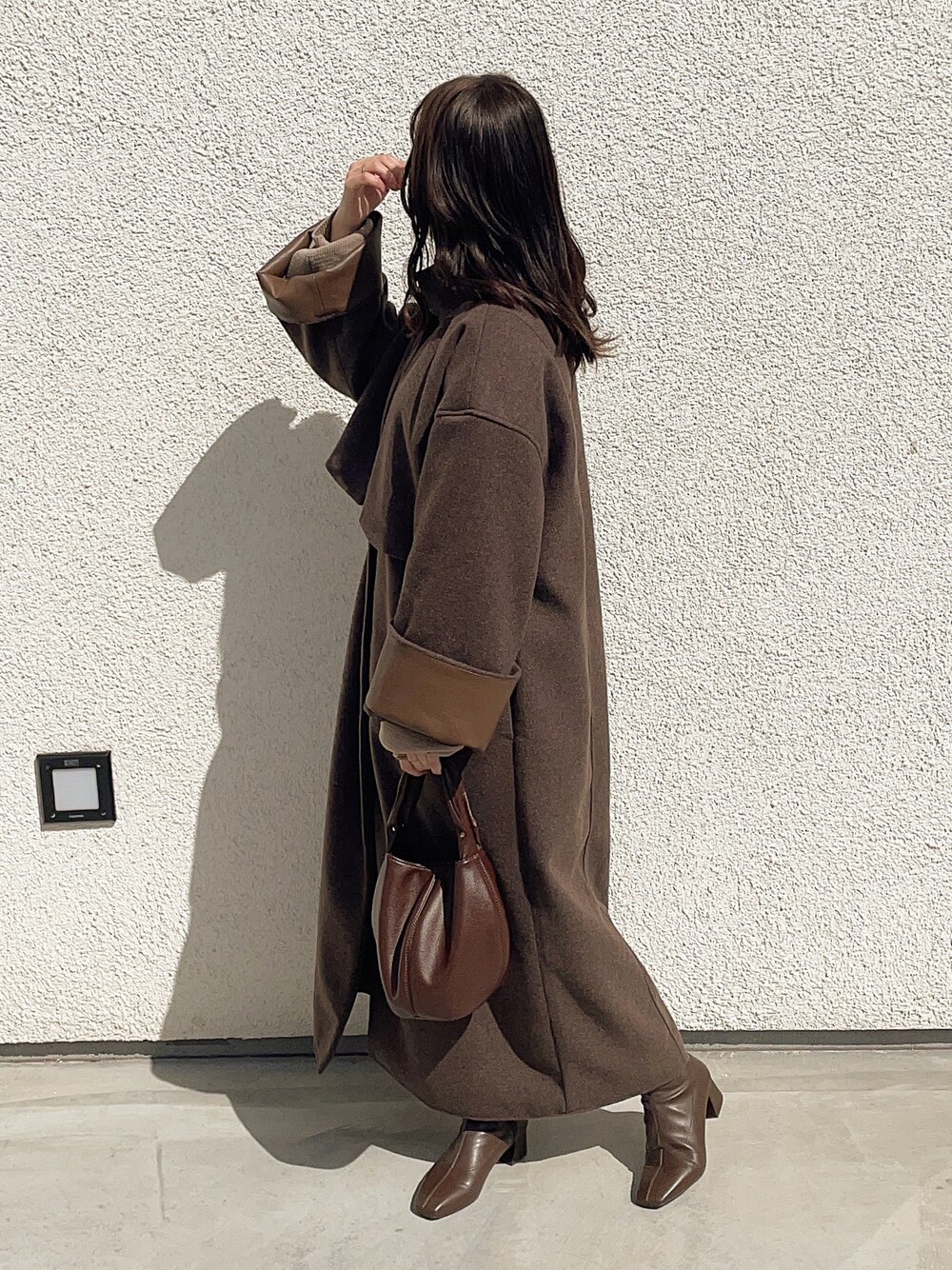 ジャケット・アウター lawgy stand neck leather cuff coat lawgy stand neck leather cuff coat（lawgy（ラウジー）の
