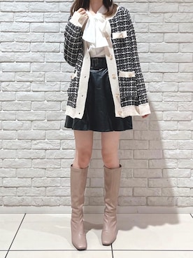 「abc une face（アーベーセーアンフェイス）のアイテム」を使った、kyokaさん（レディース・167cm）の冬コーディネート