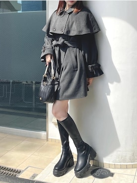 「one way（ワンウェイ）のアイテム（ジャケット/アウター）」を使った、kyokaさん（レディース・167cm）の秋コーディネート