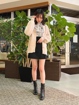 「台形スカート」｜kyokaさん（レディース・167cm）の冬コーディネート