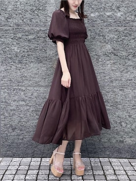 「one way（ワンウェイ）のアイテム（ワンピース/ドレス）」を使った、kyokaさん（レディース・167cm）の夏コーディネート