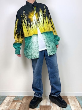 「N°21（ヌメロ ヴェントゥーノ）のアイテム（トップス）」を使った、ましろ@放射線技師さん（メンズ・175cm）の夏コーディネート