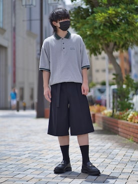 「RYO TAKASHIMA（リョウタカシマ）のアイテム（パンツ）」を使った、ましろ@放射線技師さん（メンズ・175cm）の夏コーディネート