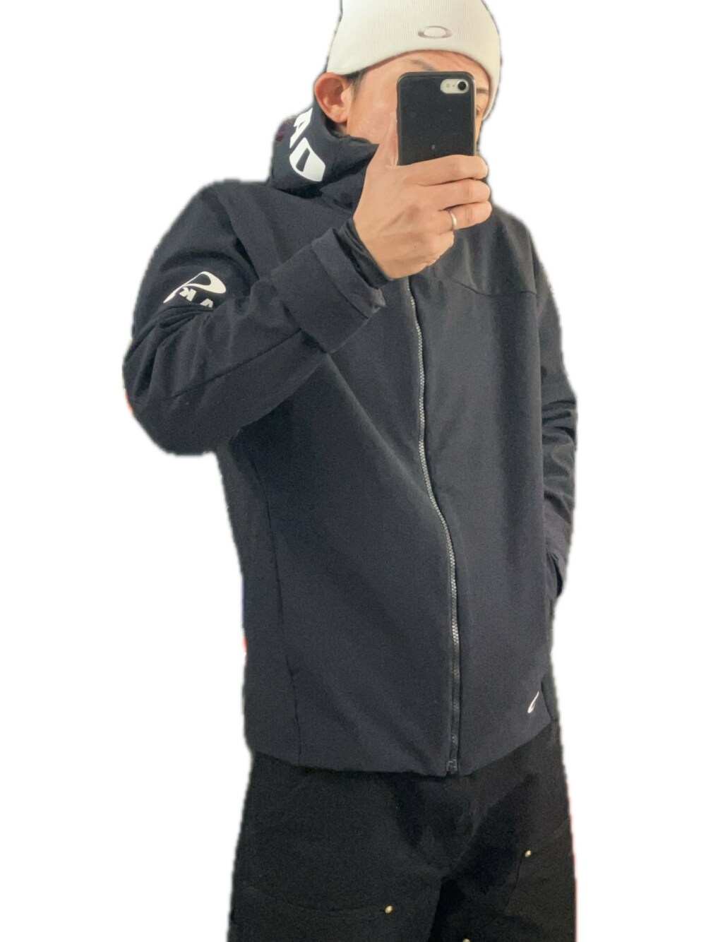 『akioo』OAKLEY ナイロンジャケット ＆シャツワンピース OAKLEYのナイロンジャケットを使った人気ファッションコーディネート