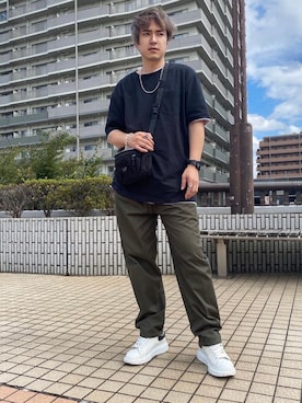 「SHIPS any（シップス エニィ）のアイテム」を使った、Jun Geekさん（メンズ・174cm）の夏コーディネート