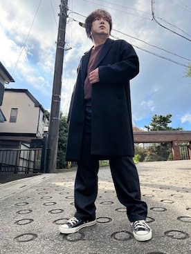 「URBAN RESEARCH Sonny Label（アーバンリサーチサニーレーベル）のアイテム（パンツ）」を使った、Jun Geekさん（メンズ・174cm）の秋コーディネート