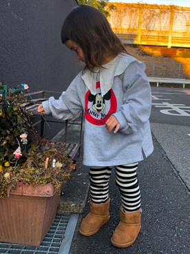 「アイテム（ブーツ）」を使った、PikaPinaさん（キッズ・110cm）の冬コーディネート