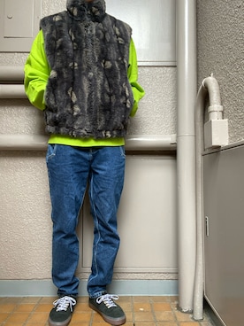 「A.P.C.」｜「アイテム（その他アウター）」を使った、Uskさん（メンズ・175cm）の秋コーディネート