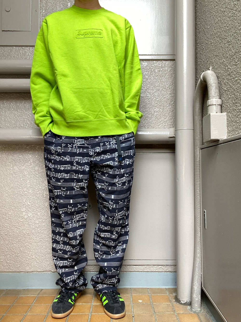 【Lサイズ】Supreme ニット ライムグリーン Lサイズ】Supreme ニット ライムグリーン
