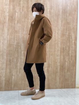 「アイテム（ダッフルコート）」を使った、アラキさん（メンズ・166cm）の秋コーディネート