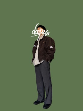 「carhartt」｜「アイテム（スラックス）」を使った、なぁ＿＿＿＿＿＿＿＿＿まさん（メンズ・165cm）の冬コーディネート