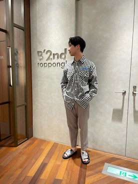 「Kare/ME（カーミー）のアイテム」を使った、_さん（メンズ・175cm）の夏コーディネート