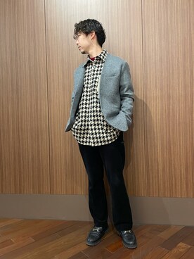 「B'2nd（ビーセカンド）のアイテム（トップス）」を使った、_さん（メンズ・175cm）の冬コーディネート