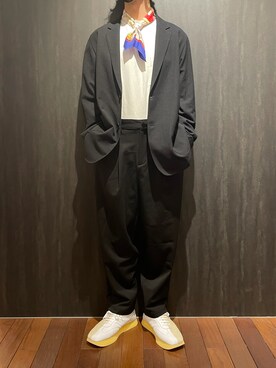 「B'2nd（ビーセカンド）のアイテム（パンツ）」を使った、_さん（メンズ・175cm）の冬コーディネート
