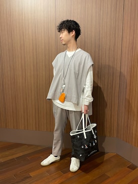 「qwerty（クワーティ）のアイテム」を使った、_さん（メンズ・175cm）の夏コーディネート