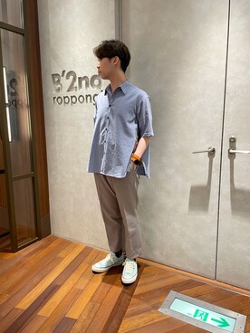 「MARCOMONDE（マルコモンド）のアイテム」を使った、_さん（メンズ・175cm）の夏コーディネート