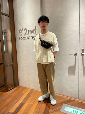 「GENTIL BANDIT（ジャンティバンティ）のアイテム」を使った、_さん（メンズ・175cm）の夏コーディネート