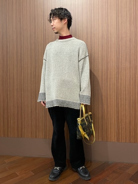 「B'2nd（ビーセカンド）のアイテム（トップス）」を使った、_さん（メンズ・175cm）の冬コーディネート