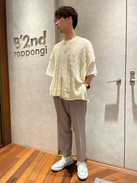 「ファッションの力を信じよう」｜「アイテム（レッグウェア）」を使った、_さん（メンズ・175cm）の夏コーディネート