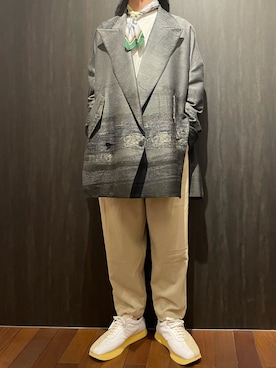 「B'2nd（ビーセカンド）のアイテム（パンツ）」を使った、_さん（メンズ・175cm）の冬コーディネート