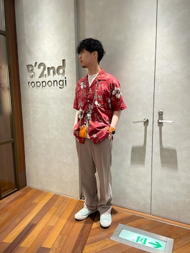 「MARCOMONDE（マルコモンド）のアイテム」を使った、_さん（メンズ・175cm）の夏コーディネート