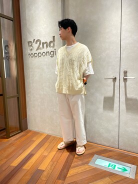 「LUSOR（ルーソル）のアイテム（その他パンツ）」を使った、_さん（メンズ・175cm）の夏コーディネート