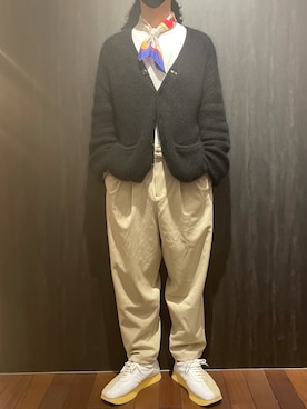 「B'2nd（ビーセカンド）のアイテム（パンツ）」を使った、_さん（メンズ・175cm）の冬コーディネート