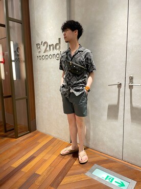 「GENTIL BANDIT（ジャンティバンティ）のアイテム」を使った、_さん（メンズ・175cm）の夏コーディネート