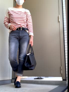 「J.M. WESTON（ジェイエムウエストン）のアイテム」を使った、BOWさん（レディース・169cm）の秋コーディネート